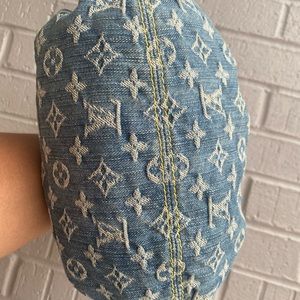 Louis Vuitton Blue Monogram Denim Mini Pleaty Bag